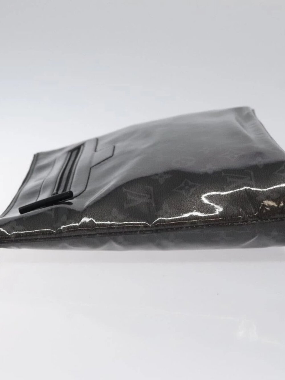 LOUIS VUITTON Eclipse Glaze Pochette Cosmos Clutch Bag M63373 LV Auth BA2380 - Picture 4 of 14